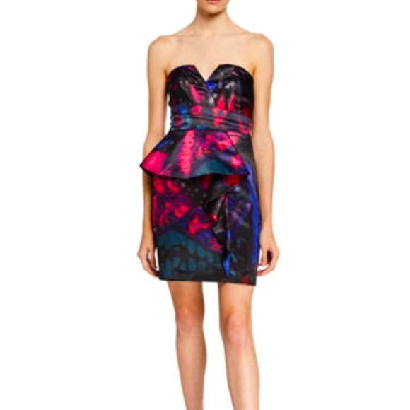 Parker Dresses & Skirts - NWT Parker Black Makani Butterfly Print Peplum Dress